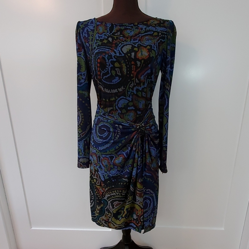 Long sleeved Donna Morgan wrap dress